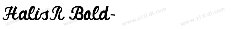 HalisR Bold字体转换